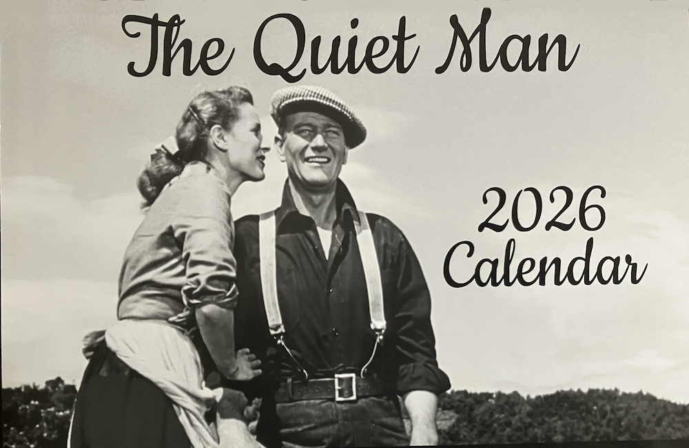 2026 Black and White Quiet Man Calendar